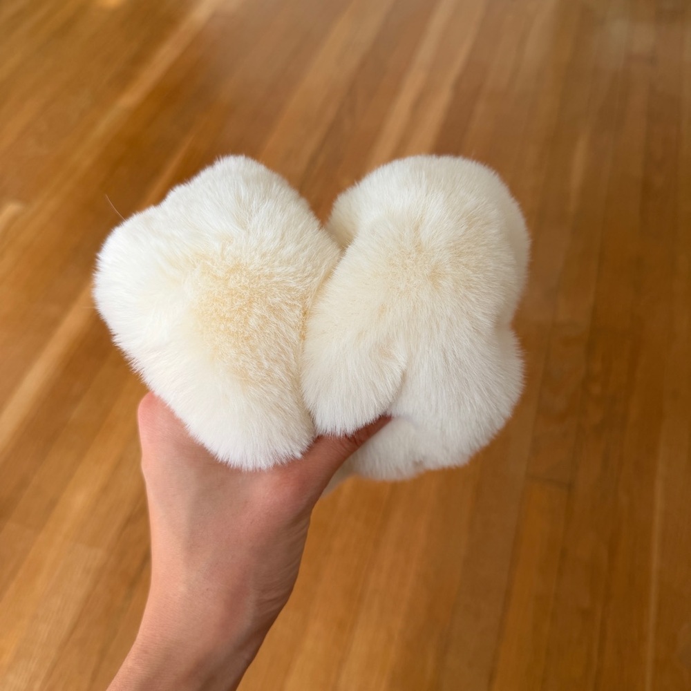 Two anthropologie fluffy cuffs